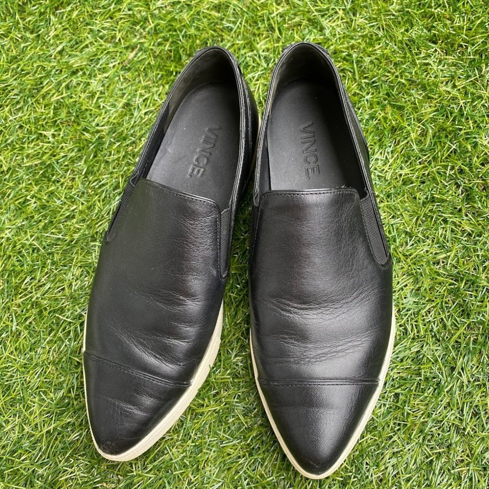 Black Vince Pointed Slides